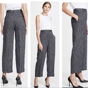 THEORY HW Straight Linen Blend Pants Straight 2